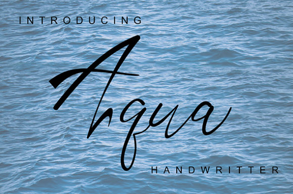 Aqua Font: A Script Typeface for Digital Brand Experiences