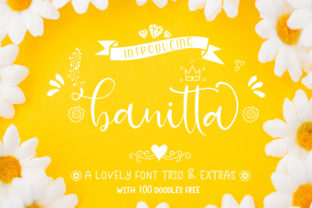 Banitta Family: A Sweet Script Font for Handmade Creators