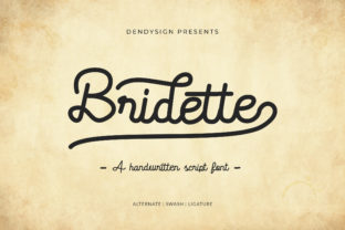 Bridette: A Handwritten Font for Crafters and Product Makers