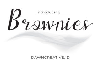 Brownies Font: A Sweet Touch for Handmade Labels and Creative Products