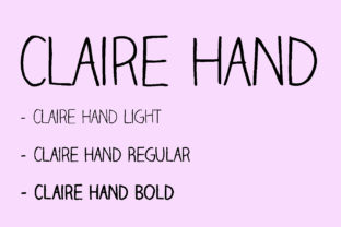 Claire Hand: A Script Typeface for Editorial Warmth