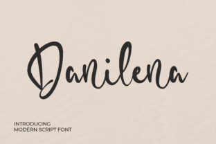 Danilena: A Playful Script Font for Editorial Design and Content Branding