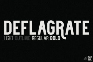 Deflagrate Font: A Modern Sans Serif for Small Business Branding