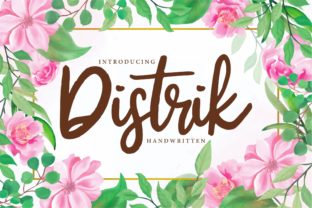 Distrik: A Playful Handwritten Font for Editorial Design