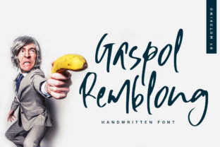 Gaspol Remblong: A Handwritten Script Font with Genuine Charm