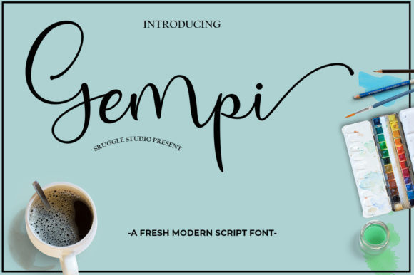 Gempi: A Script Font Built for Editorial Warmth