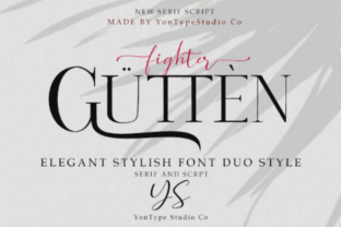 Gutten Fighter Duo: A Serif Font for Editorial Design and Published Content