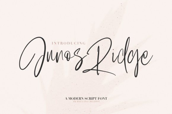 Junos Ridge: A Script Font That Gives Your Brand an Authentic Edge