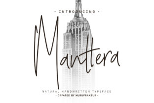 Manterra: A Handwritten Font with Editorial Soul