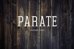 Parate: A Bold Serif Font for Creative Projects
