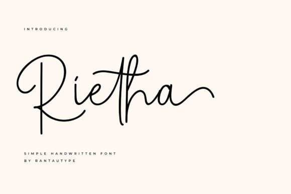 Rietha Font Review: A Bold Script for Branding