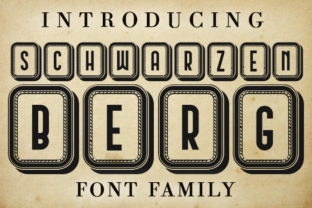 Schwarzenberg Capitals Typeface for Bold Marketing Graphics