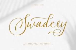 Swadery: A Luxury Script Font for Modern Branding